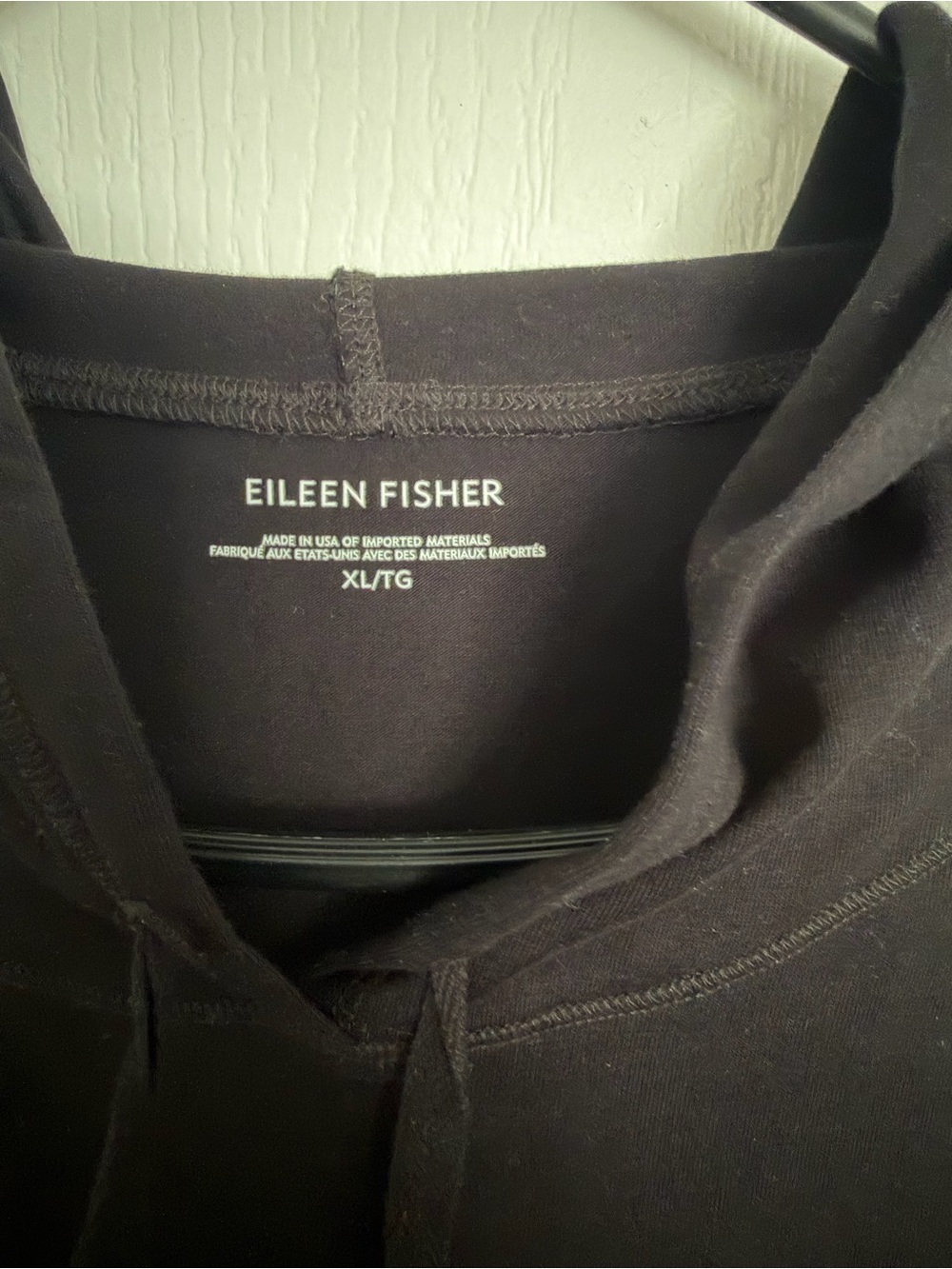 Eileen Fisher Black Sleeveless A-Line Tunic - Picture 2 of 5